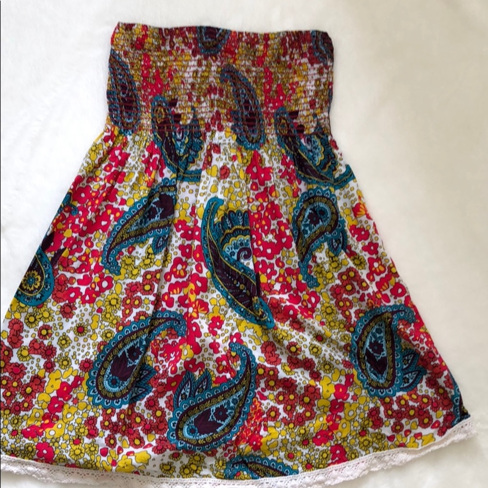 Forever 21 tunic top, boho print